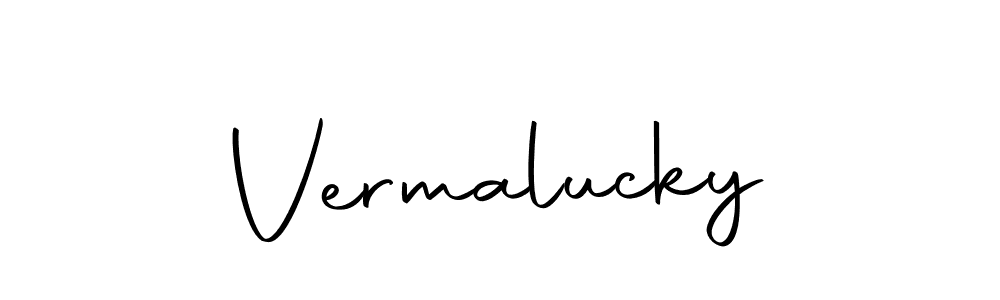 The best way (Autography-DOLnW) to make a short signature is to pick only two or three words in your name. The name Vermalucky include a total of six letters. For converting this name. Vermalucky signature style 10 images and pictures png