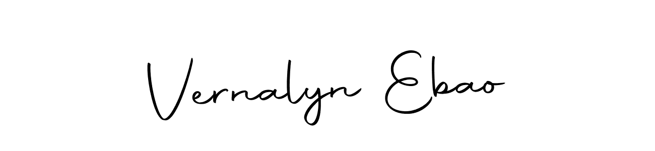 Also we have Vernalyn Ebao name is the best signature style. Create professional handwritten signature collection using Autography-DOLnW autograph style. Vernalyn Ebao signature style 10 images and pictures png