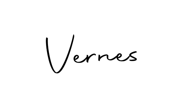 Use a signature maker to create a handwritten signature online. With this signature software, you can design (Autography-DOLnW) your own signature for name Vernes. Vernes signature style 10 images and pictures png