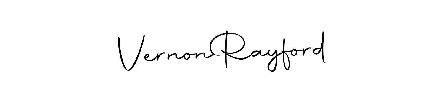 Create a beautiful signature design for name Vernon  Rayford. With this signature (Autography-DOLnW) fonts, you can make a handwritten signature for free. Vernon  Rayford signature style 10 images and pictures png