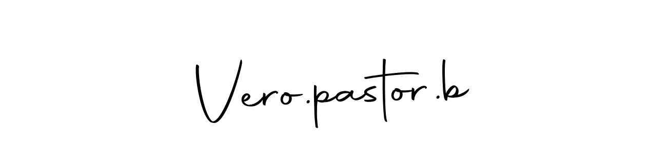 The best way (Autography-DOLnW) to make a short signature is to pick only two or three words in your name. The name Vero.pastor.b include a total of six letters. For converting this name. Vero.pastor.b signature style 10 images and pictures png