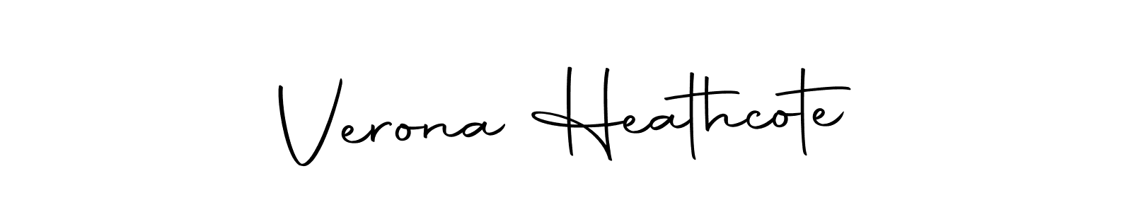 Autography-DOLnW is a professional signature style that is perfect for those who want to add a touch of class to their signature. It is also a great choice for those who want to make their signature more unique. Get Verona Heathcote name to fancy signature for free. Verona Heathcote signature style 10 images and pictures png