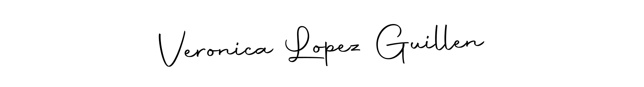 Autography-DOLnW is a professional signature style that is perfect for those who want to add a touch of class to their signature. It is also a great choice for those who want to make their signature more unique. Get Veronica Lopez Guillen name to fancy signature for free. Veronica Lopez Guillen signature style 10 images and pictures png