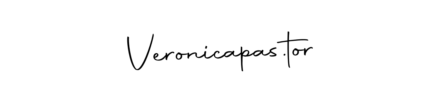 Design your own signature with our free online signature maker. With this signature software, you can create a handwritten (Autography-DOLnW) signature for name Veronicapas.tor. Veronicapas.tor signature style 10 images and pictures png