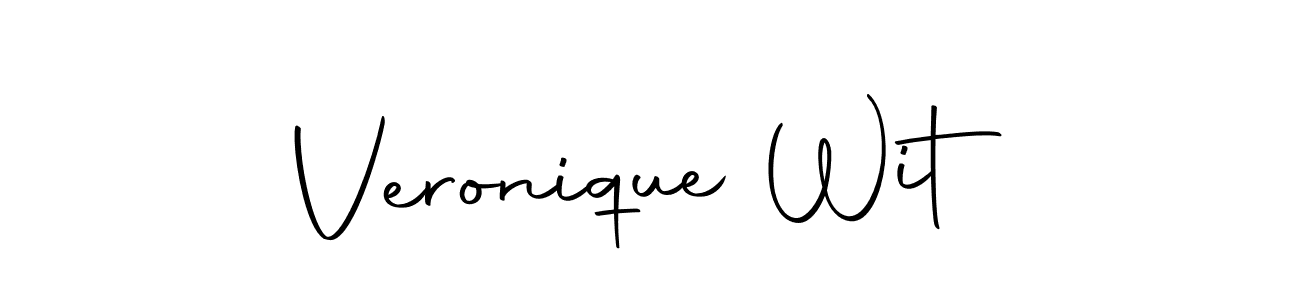 How to make Veronique Wit name signature. Use Autography-DOLnW style for creating short signs online. This is the latest handwritten sign. Veronique Wit signature style 10 images and pictures png