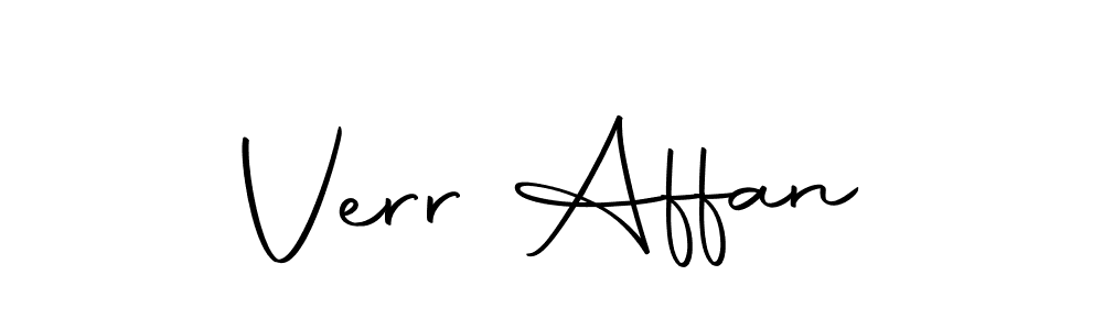 Create a beautiful signature design for name Verr Affan. With this signature (Autography-DOLnW) fonts, you can make a handwritten signature for free. Verr Affan signature style 10 images and pictures png