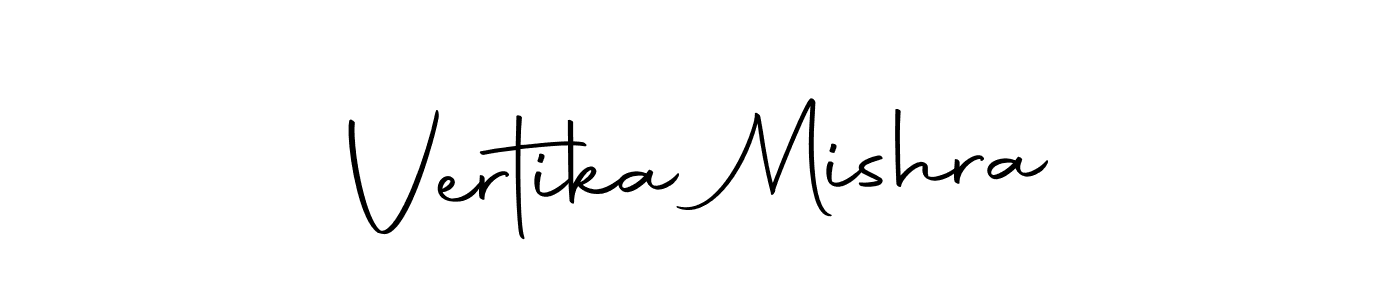 Also we have Vertika Mishra name is the best signature style. Create professional handwritten signature collection using Autography-DOLnW autograph style. Vertika Mishra signature style 10 images and pictures png