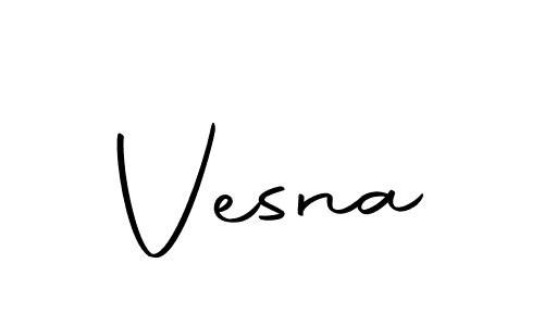 if you are searching for the best signature style for your name Vesna. so please give up your signature search. here we have designed multiple signature styles  using Autography-DOLnW. Vesna signature style 10 images and pictures png