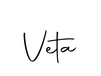 Design your own signature with our free online signature maker. With this signature software, you can create a handwritten (Autography-DOLnW) signature for name Veta. Veta signature style 10 images and pictures png