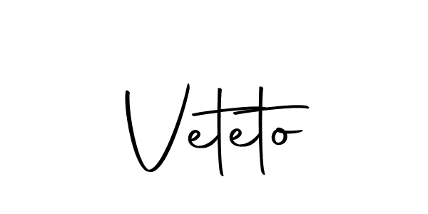 Use a signature maker to create a handwritten signature online. With this signature software, you can design (Autography-DOLnW) your own signature for name Veteto. Veteto signature style 10 images and pictures png