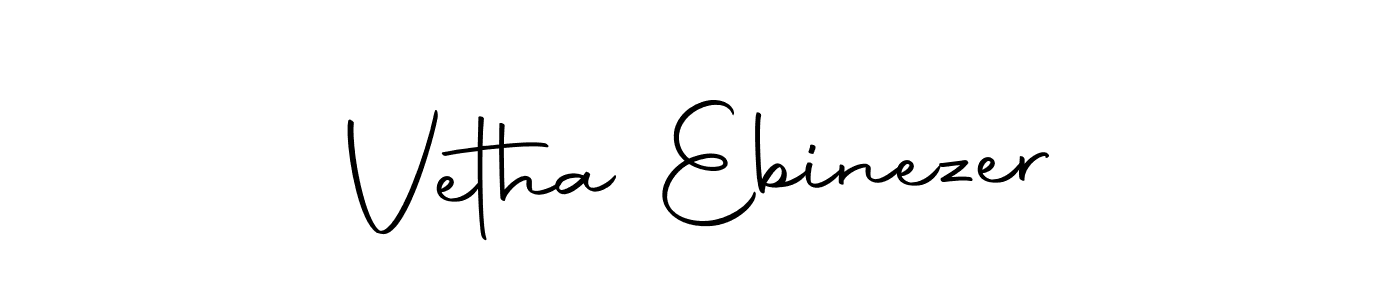 How to make Vetha Ebinezer signature? Autography-DOLnW is a professional autograph style. Create handwritten signature for Vetha Ebinezer name. Vetha Ebinezer signature style 10 images and pictures png