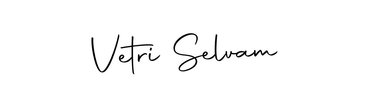 Make a short Vetri Selvam signature style. Manage your documents anywhere anytime using Autography-DOLnW. Create and add eSignatures, submit forms, share and send files easily. Vetri Selvam signature style 10 images and pictures png