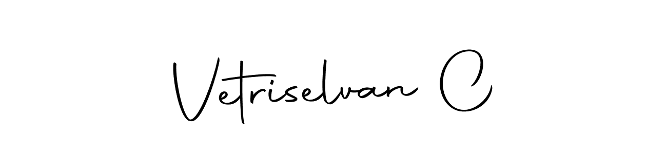 Similarly Autography-DOLnW is the best handwritten signature design. Signature creator online .You can use it as an online autograph creator for name Vetriselvan C. Vetriselvan C signature style 10 images and pictures png