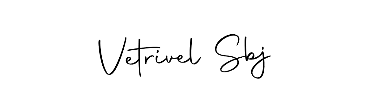 Use a signature maker to create a handwritten signature online. With this signature software, you can design (Autography-DOLnW) your own signature for name Vetrivel Sbj. Vetrivel Sbj signature style 10 images and pictures png