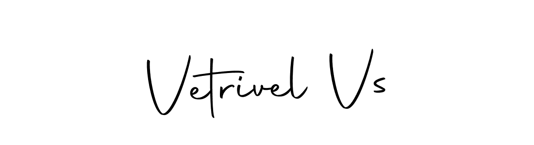 Also we have Vetrivel Vs name is the best signature style. Create professional handwritten signature collection using Autography-DOLnW autograph style. Vetrivel Vs signature style 10 images and pictures png