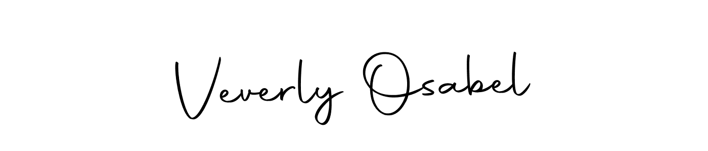 Create a beautiful signature design for name Veverly Osabel. With this signature (Autography-DOLnW) fonts, you can make a handwritten signature for free. Veverly Osabel signature style 10 images and pictures png