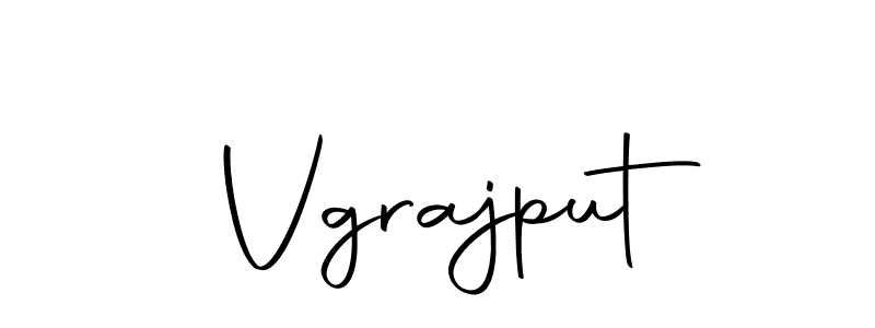 Design your own signature with our free online signature maker. With this signature software, you can create a handwritten (Autography-DOLnW) signature for name Vgrajput. Vgrajput signature style 10 images and pictures png