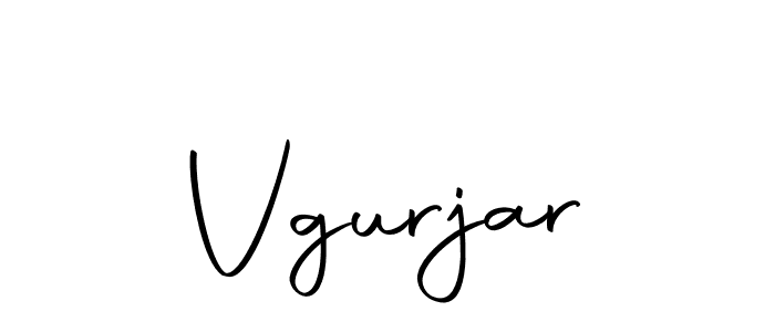 Make a beautiful signature design for name Vgurjar. With this signature (Autography-DOLnW) style, you can create a handwritten signature for free. Vgurjar signature style 10 images and pictures png