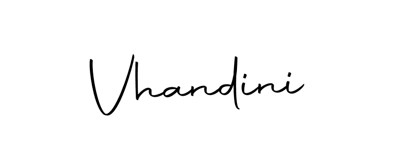 Design your own signature with our free online signature maker. With this signature software, you can create a handwritten (Autography-DOLnW) signature for name Vhandini. Vhandini signature style 10 images and pictures png