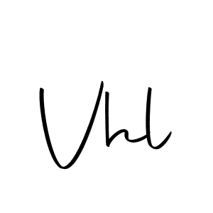 Design your own signature with our free online signature maker. With this signature software, you can create a handwritten (Autography-DOLnW) signature for name Vhl. Vhl signature style 10 images and pictures png