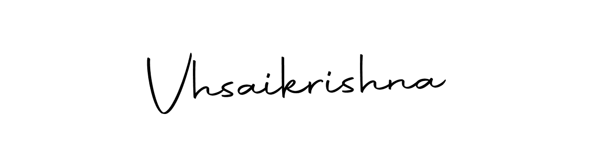 You should practise on your own different ways (Autography-DOLnW) to write your name (Vhsaikrishna) in signature. don't let someone else do it for you. Vhsaikrishna signature style 10 images and pictures png