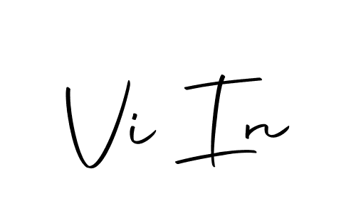 Design your own signature with our free online signature maker. With this signature software, you can create a handwritten (Autography-DOLnW) signature for name Vi In. Vi In signature style 10 images and pictures png