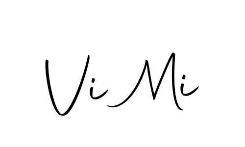 Design your own signature with our free online signature maker. With this signature software, you can create a handwritten (Autography-DOLnW) signature for name Vi Mi. Vi Mi signature style 10 images and pictures png