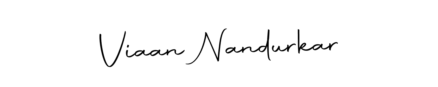 Create a beautiful signature design for name Viaan Nandurkar. With this signature (Autography-DOLnW) fonts, you can make a handwritten signature for free. Viaan Nandurkar signature style 10 images and pictures png