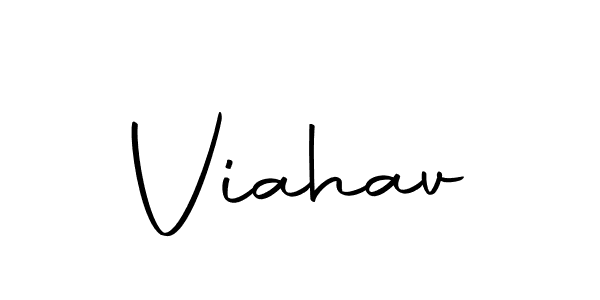 How to make Viahav name signature. Use Autography-DOLnW style for creating short signs online. This is the latest handwritten sign. Viahav signature style 10 images and pictures png