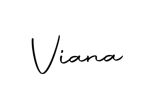 Make a beautiful signature design for name Viana. With this signature (Autography-DOLnW) style, you can create a handwritten signature for free. Viana signature style 10 images and pictures png