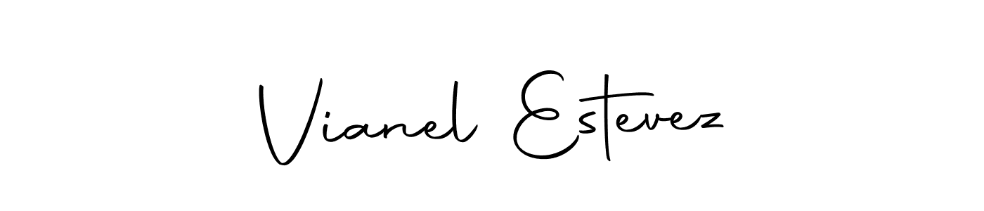 You should practise on your own different ways (Autography-DOLnW) to write your name (Vianel Estevez) in signature. don't let someone else do it for you. Vianel Estevez signature style 10 images and pictures png