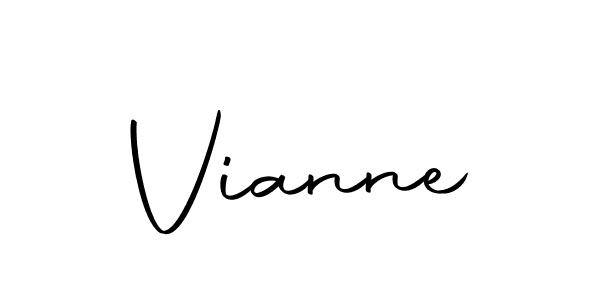 Create a beautiful signature design for name Vianne. With this signature (Autography-DOLnW) fonts, you can make a handwritten signature for free. Vianne signature style 10 images and pictures png