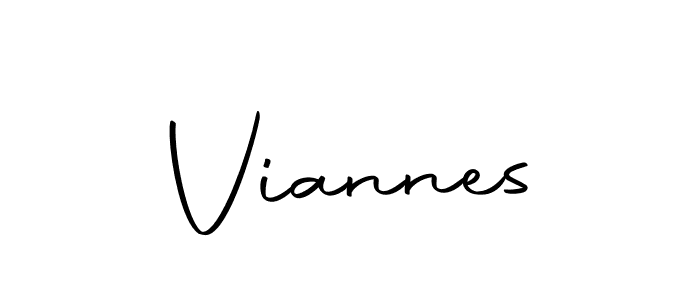 Design your own signature with our free online signature maker. With this signature software, you can create a handwritten (Autography-DOLnW) signature for name Viannes. Viannes signature style 10 images and pictures png