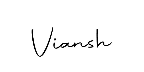 Make a beautiful signature design for name Viansh. Use this online signature maker to create a handwritten signature for free. Viansh signature style 10 images and pictures png