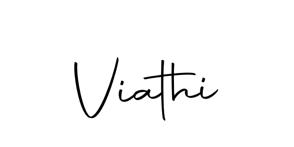 Create a beautiful signature design for name Viathi. With this signature (Autography-DOLnW) fonts, you can make a handwritten signature for free. Viathi signature style 10 images and pictures png