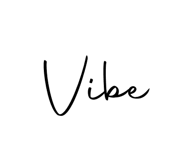 How to make Vibe signature? Autography-DOLnW is a professional autograph style. Create handwritten signature for Vibe name. Vibe signature style 10 images and pictures png