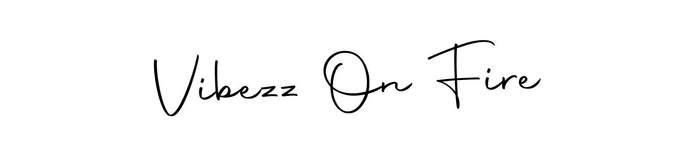 Vibezz On Fire stylish signature style. Best Handwritten Sign (Autography-DOLnW) for my name. Handwritten Signature Collection Ideas for my name Vibezz On Fire. Vibezz On Fire signature style 10 images and pictures png