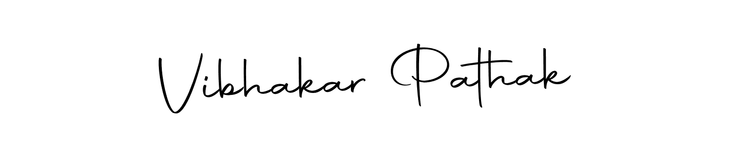 Create a beautiful signature design for name Vibhakar Pathak. With this signature (Autography-DOLnW) fonts, you can make a handwritten signature for free. Vibhakar Pathak signature style 10 images and pictures png