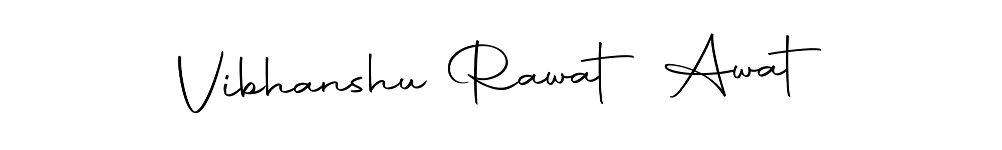 This is the best signature style for the Vibhanshu Rawat Awat name. Also you like these signature font (Autography-DOLnW). Mix name signature. Vibhanshu Rawat Awat signature style 10 images and pictures png