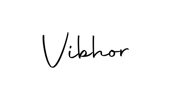 Make a beautiful signature design for name Vibhor. With this signature (Autography-DOLnW) style, you can create a handwritten signature for free. Vibhor signature style 10 images and pictures png