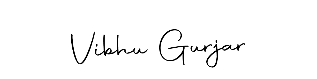 How to make Vibhu Gurjar signature? Autography-DOLnW is a professional autograph style. Create handwritten signature for Vibhu Gurjar name. Vibhu Gurjar signature style 10 images and pictures png