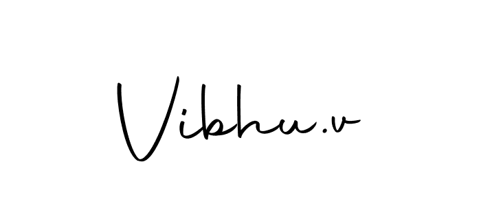 You can use this online signature creator to create a handwritten signature for the name Vibhu.v. This is the best online autograph maker. Vibhu.v signature style 10 images and pictures png