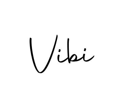 Use a signature maker to create a handwritten signature online. With this signature software, you can design (Autography-DOLnW) your own signature for name Vibi. Vibi signature style 10 images and pictures png