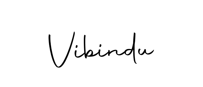 How to make Vibindu signature? Autography-DOLnW is a professional autograph style. Create handwritten signature for Vibindu name. Vibindu signature style 10 images and pictures png