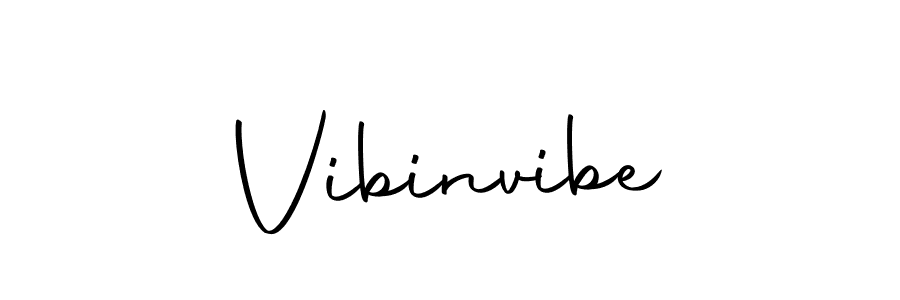 How to make Vibinvibe name signature. Use Autography-DOLnW style for creating short signs online. This is the latest handwritten sign. Vibinvibe signature style 10 images and pictures png