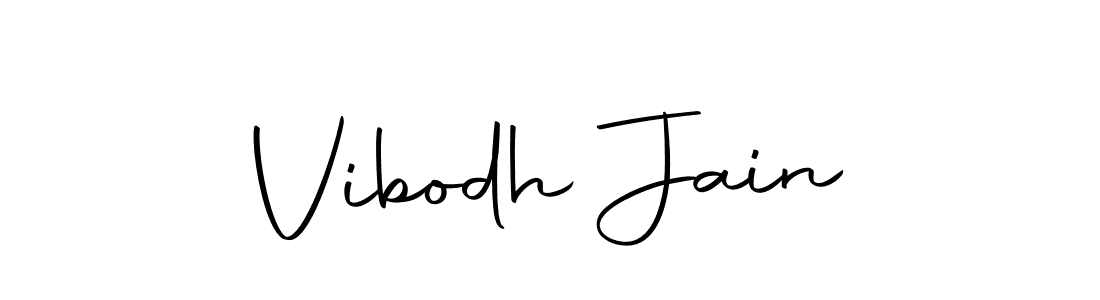 Make a beautiful signature design for name Vibodh Jain. With this signature (Autography-DOLnW) style, you can create a handwritten signature for free. Vibodh Jain signature style 10 images and pictures png
