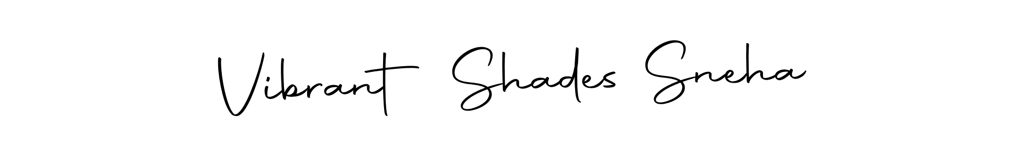 Make a short Vibrant Shades Sneha signature style. Manage your documents anywhere anytime using Autography-DOLnW. Create and add eSignatures, submit forms, share and send files easily. Vibrant Shades Sneha signature style 10 images and pictures png