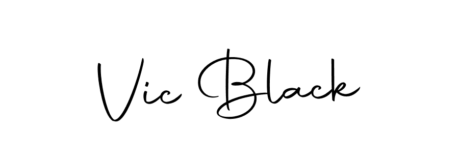 Create a beautiful signature design for name Vic Black. With this signature (Autography-DOLnW) fonts, you can make a handwritten signature for free. Vic Black signature style 10 images and pictures png
