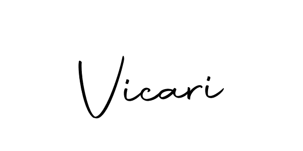 How to make Vicari name signature. Use Autography-DOLnW style for creating short signs online. This is the latest handwritten sign. Vicari signature style 10 images and pictures png