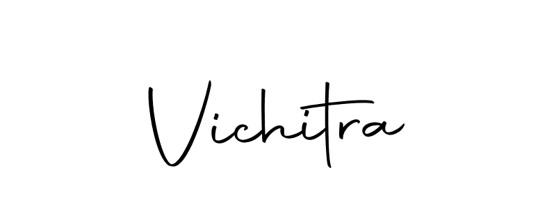 You should practise on your own different ways (Autography-DOLnW) to write your name (Vichitra) in signature. don't let someone else do it for you. Vichitra signature style 10 images and pictures png